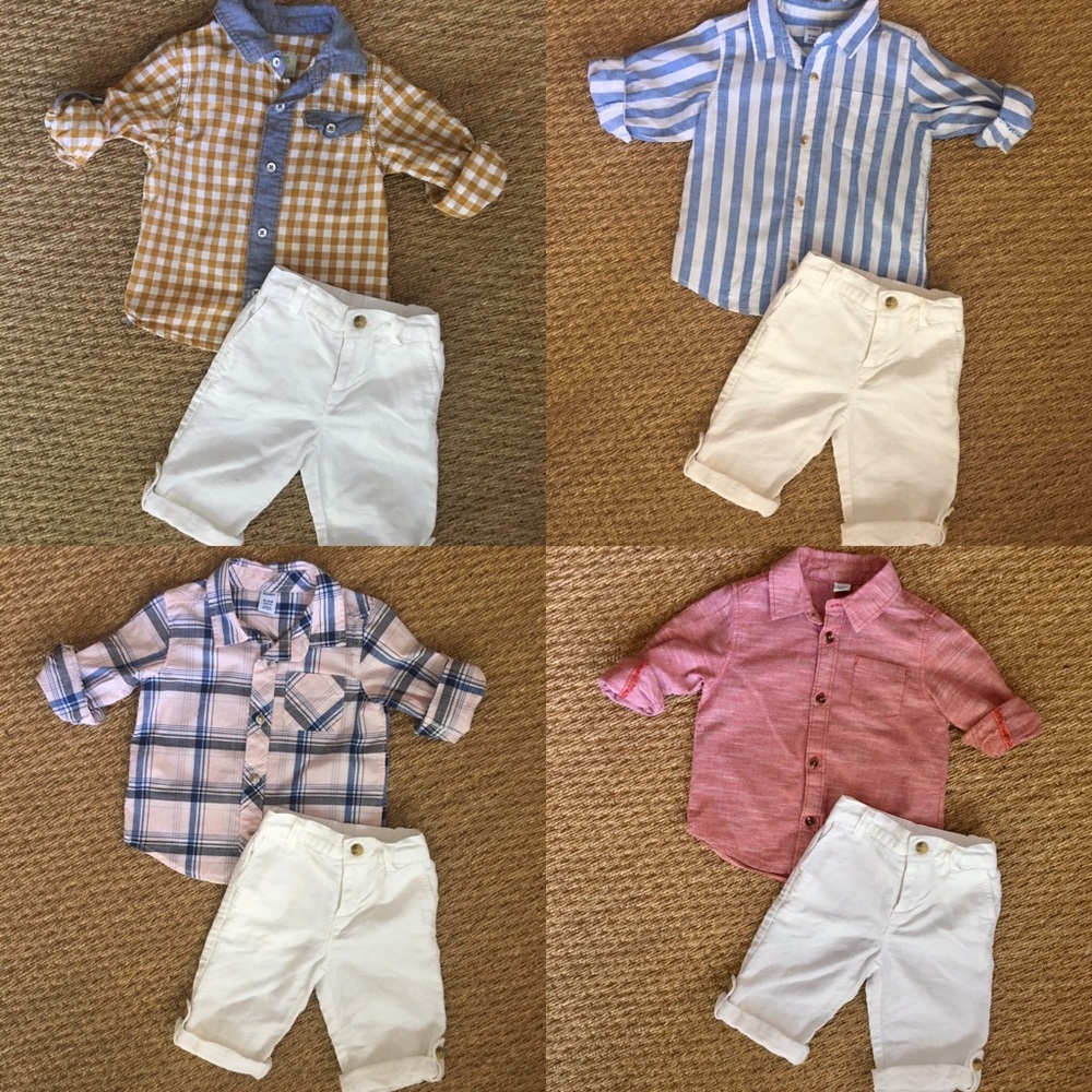 Boys 12-24 month Janie & Jack Old Navy shirt pants